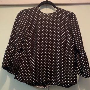 Zara XS Polka Dot Blouse